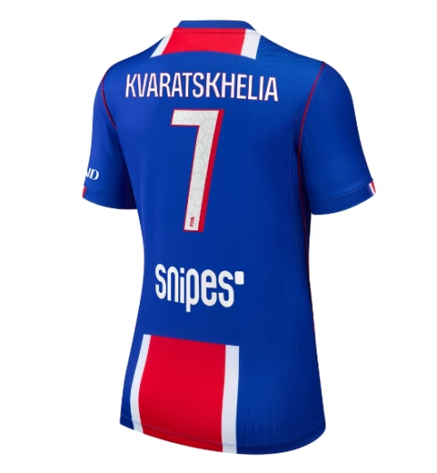 Paris Saint-Germain Khvicha Kvaratskhelia #7 Heimtrikot Frauen 2026-27 Kurzarm Paris Saint-Germain Khvicha Kvaratskhelia #7 Heimtrikot Frauen 2026-27 Kurzarm