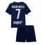 Paris Saint-Germain Khvicha Kvaratskhelia #7 Heimtrikot Kinder 2025-26 Kurzarm (+ kurze hosen)