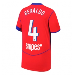 Paris Saint-Germain Lucas Beraldo #4 3rd trikot 2025-26 Kurzarm
