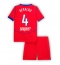 Paris Saint-Germain Lucas Beraldo #4 3rd trikot Kinder 2025-26 Kurzarm (+ kurze hosen)