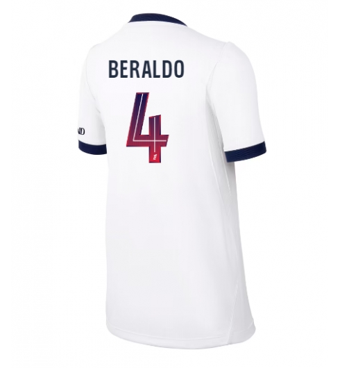 Paris Saint-Germain Lucas Beraldo #4 Auswärtstrikot Frauen 2026-27 Kurzarm Paris Saint-Germain Lucas Beraldo #4 Auswärtstrikot Frauen 2026-27 Kurzarm