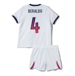 Paris Saint-Germain Lucas Beraldo #4 Auswärtstrikot Kinder 2026-27 Kurzarm (+ kurze hosen)