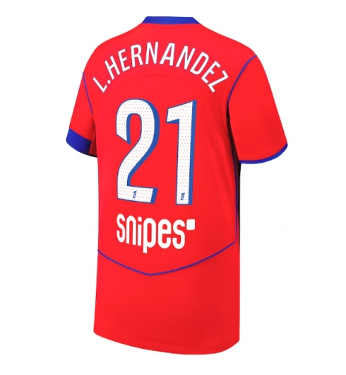 Paris Saint-Germain Lucas Hernandez #21 3rd trikot 2025-26 Kurzarm Paris Saint-Germain Lucas Hernandez #21 3rd trikot 2025-26 Kurzarm