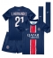 Paris Saint-Germain Lucas Hernandez #21 Heimtrikot Kinder 2024-25 Kurzarm (+ kurze hosen)