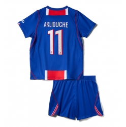Paris Saint-Germain Maghnes Akliouche #11 Heimtrikot Kinder 2026-27 Kurzarm (+ kurze hosen)