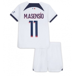 Paris Saint-Germain Marco Asensio #11 Auswärtstrikot Kinder 2023-24 Kurzarm (+ kurze hosen)