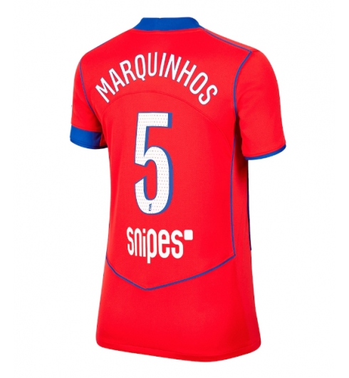 Paris Saint-Germain Marquinhos #5 3rd trikot Frauen 2025-26 Kurzarm Paris Saint-Germain Marquinhos #5 3rd trikot Frauen 2025-26 Kurzarm