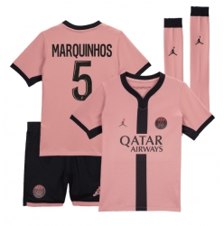 Paris Saint-Germain Marquinhos #5 3rd trikot Kinder 2024-25 Kurzarm (+ kurze hosen)