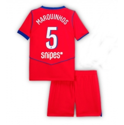 Paris Saint-Germain Marquinhos #5 3rd trikot Kinder 2025-26 Kurzarm (+ kurze hosen)