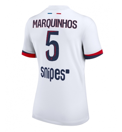 Paris Saint-Germain Marquinhos #5 Auswärtstrikot Frauen 2025-26 Kurzarm Paris Saint-Germain Marquinhos #5 Auswärtstrikot Frauen 2025-26 Kurzarm