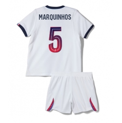 Paris Saint-Germain Marquinhos #5 Auswärtstrikot Kinder 2026-27 Kurzarm (+ kurze hosen)