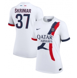 Paris Saint-Germain Milan Skriniar #37 Auswärtstrikot Frauen 2024-25 Kurzarm