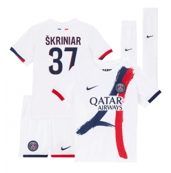 Paris Saint-Germain Milan Skriniar #37 Auswärtstrikot Kinder 2024-25 Kurzarm (+ kurze hosen)