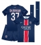 Paris Saint-Germain Milan Skriniar #37 Heimtrikot Kinder 2024-25 Kurzarm (+ kurze hosen)