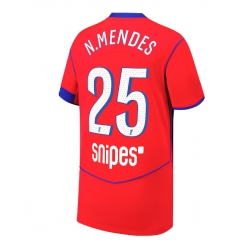 Paris Saint-Germain Nuno Mendes #25 3rd trikot 2025-26 Kurzarm