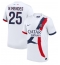 Paris Saint-Germain Nuno Mendes #25 Auswärtstrikot 2024-25 Kurzarm