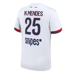 Paris Saint-Germain Nuno Mendes #25 Auswärtstrikot 2025-26 Kurzarm