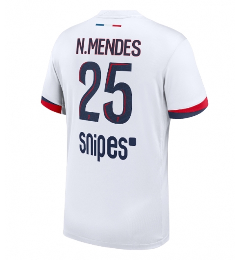 Paris Saint-Germain Nuno Mendes #25 Auswärtstrikot 2025-26 Kurzarm Paris Saint-Germain Nuno Mendes #25 Auswärtstrikot 2025-26 Kurzarm