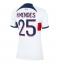 Paris Saint-Germain Nuno Mendes #25 Auswärtstrikot Frauen 2023-24 Kurzarm