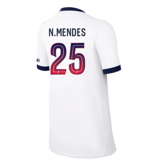 Paris Saint-Germain Nuno Mendes #25 Auswärtstrikot Frauen 2026-27 Kurzarm Paris Saint-Germain Nuno Mendes #25 Auswärtstrikot Frauen 2026-27 Kurzarm