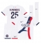 Paris Saint-Germain Nuno Mendes #25 Auswärtstrikot Kinder 2024-25 Kurzarm (+ kurze hosen)