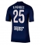 Paris Saint-Germain Nuno Mendes #25 Heimtrikot 2025-26 Kurzarm Paris Saint-Germain Nuno Mendes #25 Heimtrikot 2025-26 Kurzarm