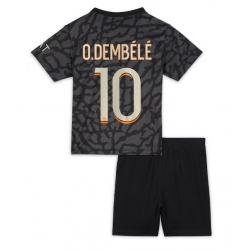 Paris Saint-Germain Ousmane Dembele #10 3rd trikot Kinder 2023-24 Kurzarm (+ kurze hosen)