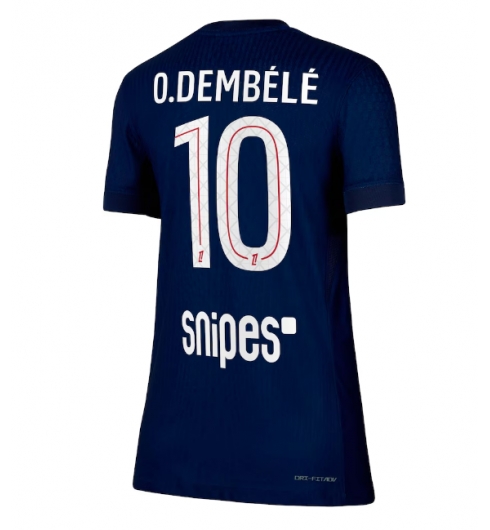 Paris Saint-Germain Ousmane Dembele #10 Heimtrikot Frauen 2025-26 Kurzarm Paris Saint-Germain Ousmane Dembele #10 Heimtrikot Frauen 2025-26 Kurzarm