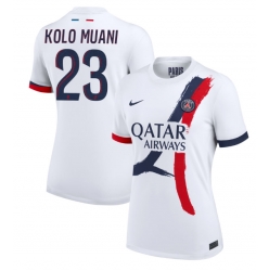 Paris Saint-Germain Randal Kolo Muani #23 Auswärtstrikot Frauen 2024-25 Kurzarm