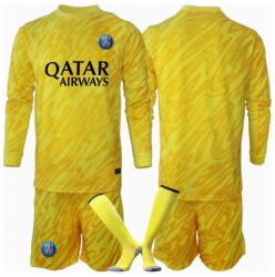 Paris Saint-Germain Torwart 3rd trikot Kinder 2024-25 Langarm (+ kurze hosen)
