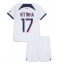 Paris Saint-Germain Vitinha Ferreira #17 Auswärtstrikot Kinder 2023-24 Kurzarm (+ kurze hosen)