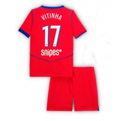 Paris Saint-Germain Vitinha #17 3rd trikot Kinder 2025-26 Kurzarm (+ kurze hosen)