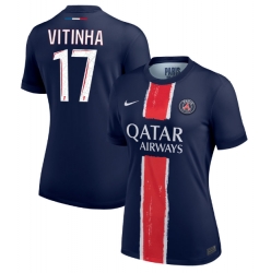 Paris Saint-Germain Vitinha #17 Heimtrikot Frauen 2024-25 Kurzarm