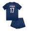 Paris Saint-Germain Vitinha #17 Heimtrikot Kinder 2024-25 Kurzarm (+ kurze hosen)
