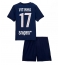 Paris Saint-Germain Vitinha #17 Heimtrikot Kinder 2025-26 Kurzarm (+ kurze hosen)