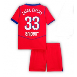 Paris Saint-Germain Warren Zaire-Emery #33 3rd trikot Kinder 2025-26 Kurzarm (+ kurze hosen)