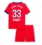 Paris Saint-Germain Warren Zaire-Emery #33 3rd trikot Kinder 2025-26 Kurzarm (+ kurze hosen)
