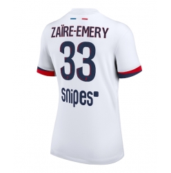 Paris Saint-Germain Warren Zaire-Emery #33 Auswärtstrikot Frauen 2025-26 Kurzarm
