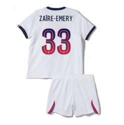 Paris Saint-Germain Warren Zaire-Emery #33 Auswärtstrikot Kinder 2026-27 Kurzarm (+ kurze hosen)