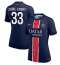 Paris Saint-Germain Warren Zaire-Emery #33 Heimtrikot Frauen 2024-25 Kurzarm