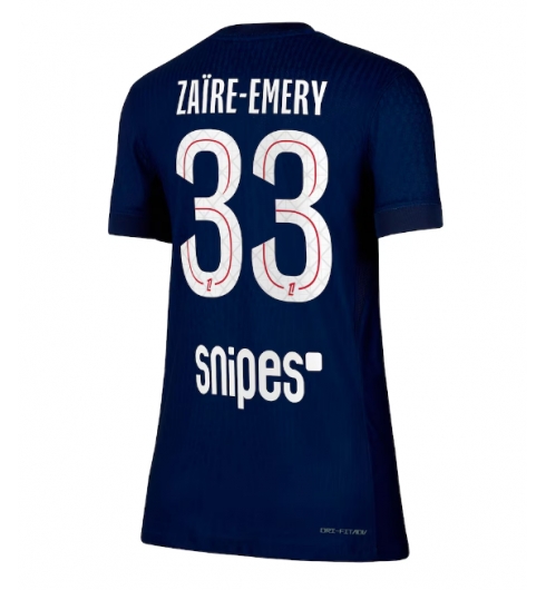 Paris Saint-Germain Warren Zaire-Emery #33 Heimtrikot Frauen 2025-26 Kurzarm Paris Saint-Germain Warren Zaire-Emery #33 Heimtrikot Frauen 2025-26 Kurzarm