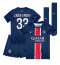Paris Saint-Germain Warren Zaire-Emery #33 Heimtrikot Kinder 2024-25 Kurzarm (+ kurze hosen)