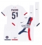 Paris Saint-Germain Willian Pacho #51 Auswärtstrikot Kinder 2024-25 Kurzarm (+ kurze hosen)