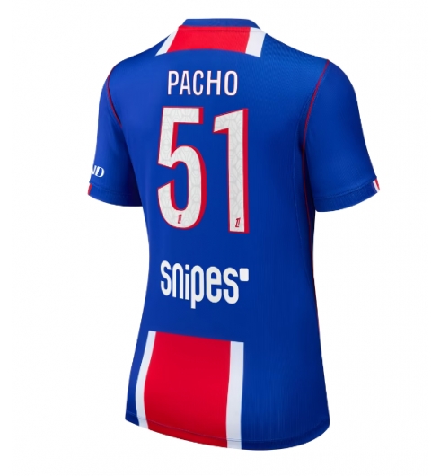 Paris Saint-Germain Willian Pacho #51 Heimtrikot Frauen 2026-27 Kurzarm Paris Saint-Germain Willian Pacho #51 Heimtrikot Frauen 2026-27 Kurzarm