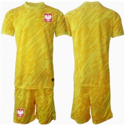 Polen Torwart Heimtrikot Kinder EM 2024 Kurzarm (+ kurze hosen)