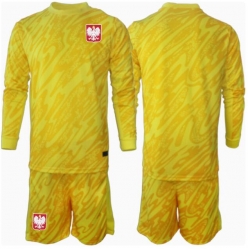 Polen Torwart Heimtrikot Kinder EM 2024 Langarm (+ kurze hosen)