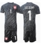 Polen Wojciech Szczesny #1 Torwart Auswärtstrikot Kinder EM 2024 Kurzarm (+ kurze hosen)