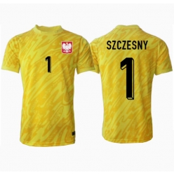 Polen Wojciech Szczesny #1 Torwart Heimtrikot EM 2024 Kurzarm