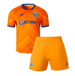 Porto Auswärtstrikot Kinder 2024-25 Kurzarm (+ kurze hosen)