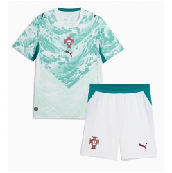 Portugal Auswärtstrikot Kinder WM 2026 Kurzarm (+ kurze hosen)